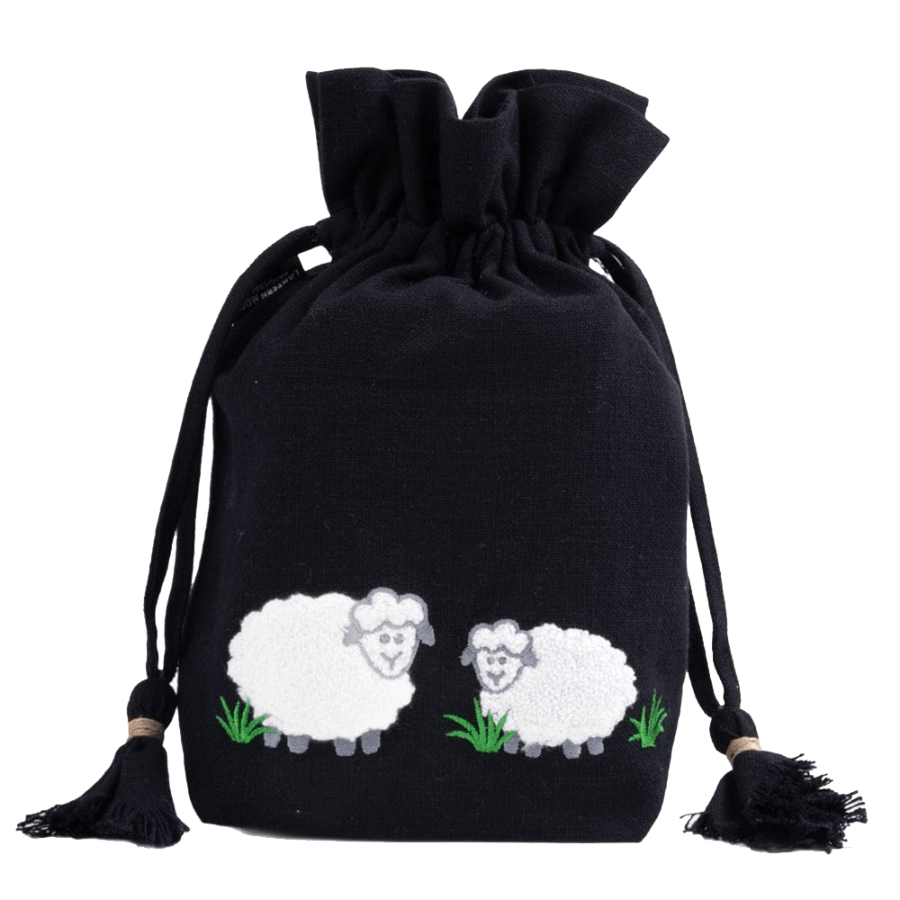 Lantern Moon Knitting Needles Black Lantern Moon | Meadow Drawstring Bag