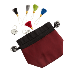 Lantern Moon Knitting Needles Dahlia (maroon) Lantern Moon | Stitch Marker Pouches