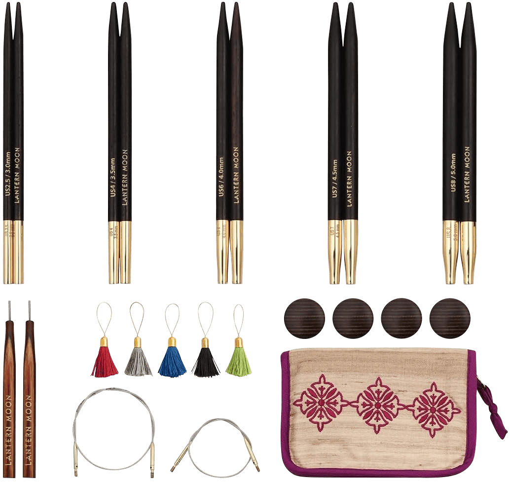 Lantern Moon Knitting Needles Lantern Moon | Grace 10cm Interchangeable Knitting Needle Set