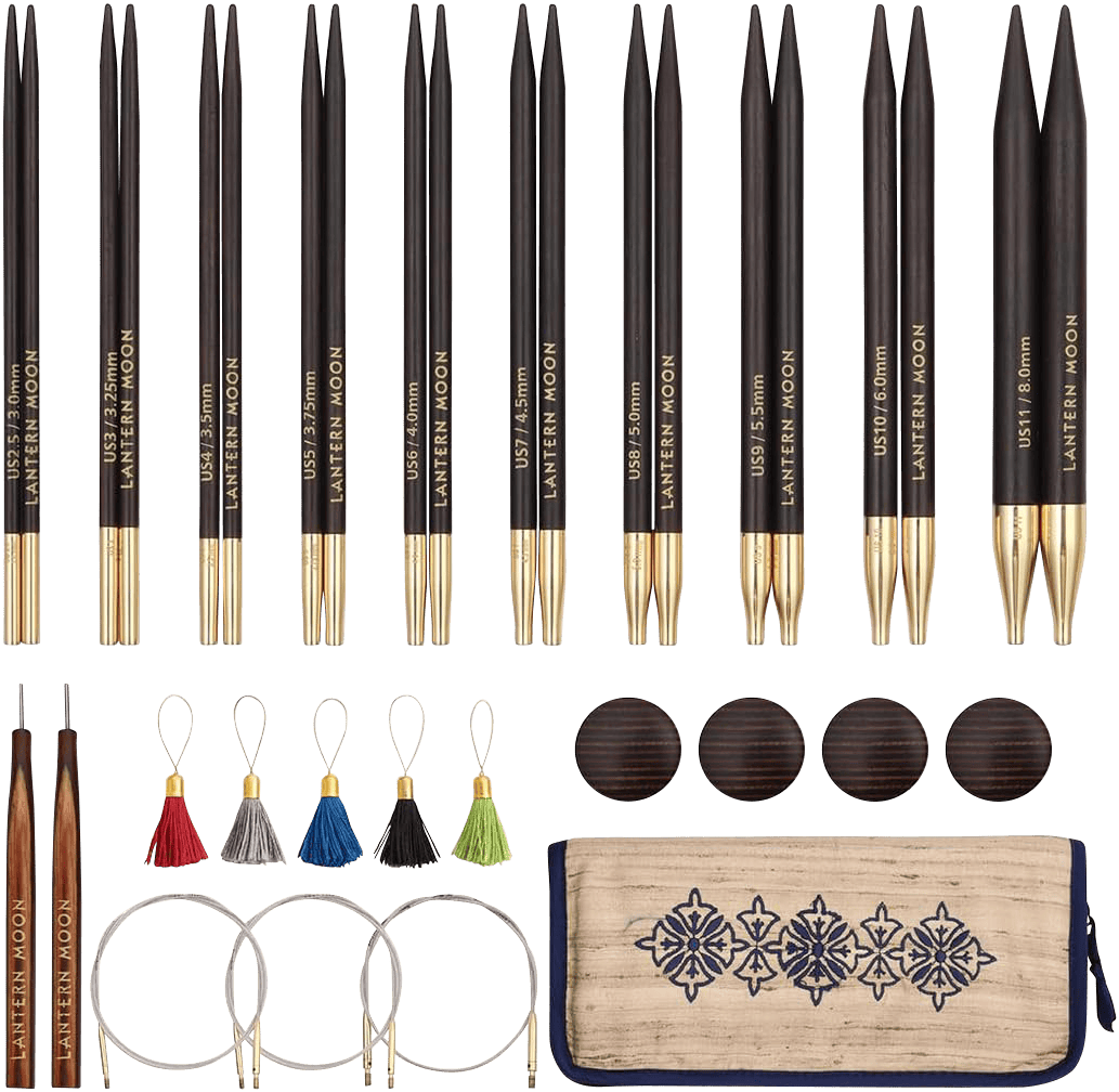 Lantern Moon Knitting Needles Lantern Moon | Heirloom 13cm Interchangeable Knitting Needle Set