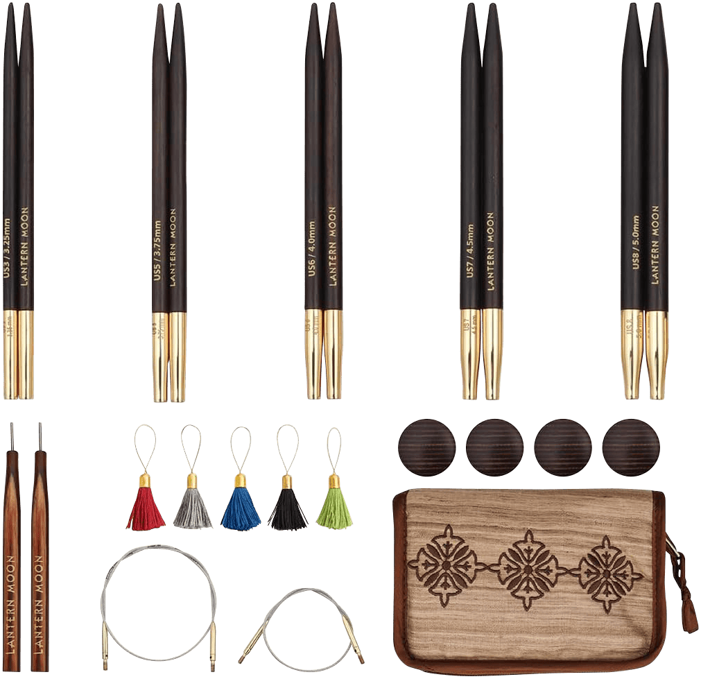 Lantern Moon Knitting Needles Lantern Moon | Heritage 10cm Interchangeable Knitting Needle Set