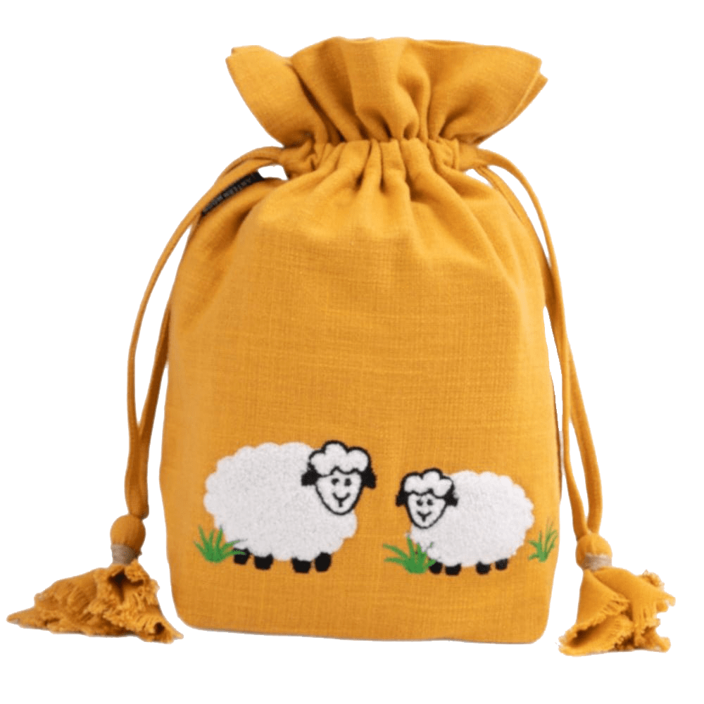 Lantern Moon Knitting Needles Mustard Lantern Moon | Meadow Drawstring Bag