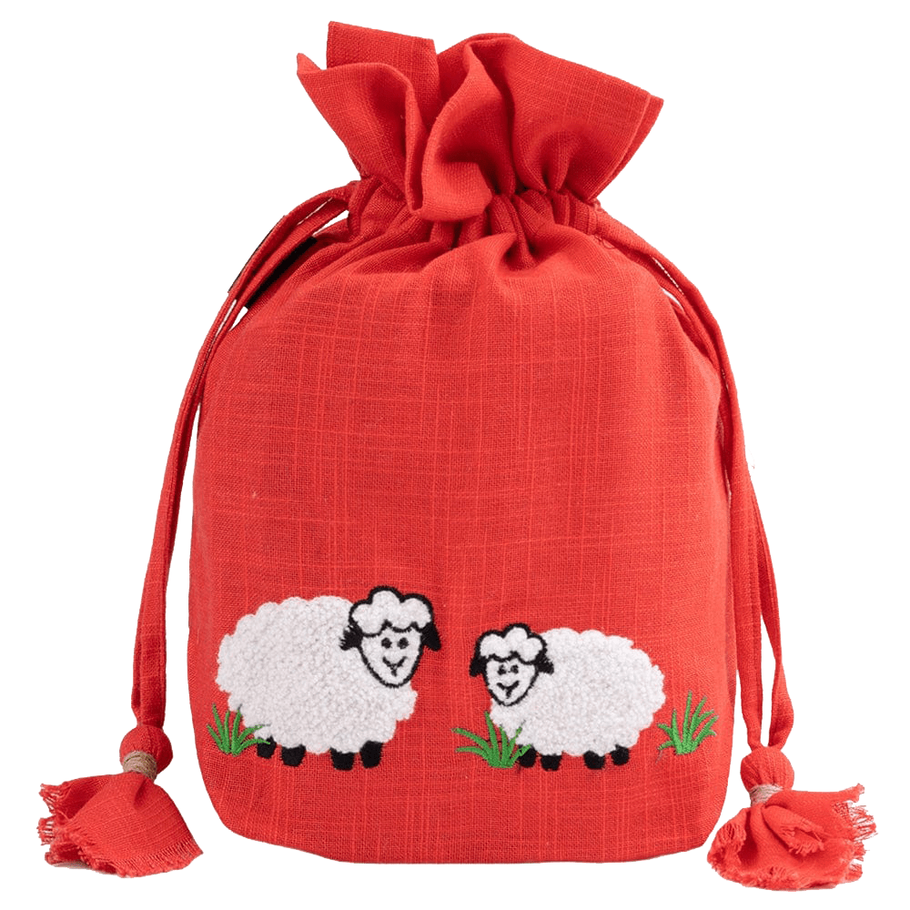 Lantern Moon Knitting Needles Red Lantern Moon | Meadow Drawstring Bag