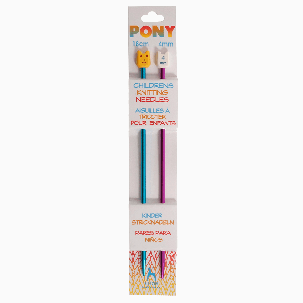 McIntosh Knitting Needles 4.00mm Pony | Children's Knitting Needles | Coloured Aluminium