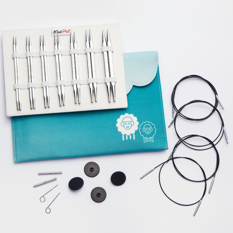 KnitPro | Nova Cubics | Normal Interchangeable Knitting Needle Deluxe Set | fabric case | McIntosh
