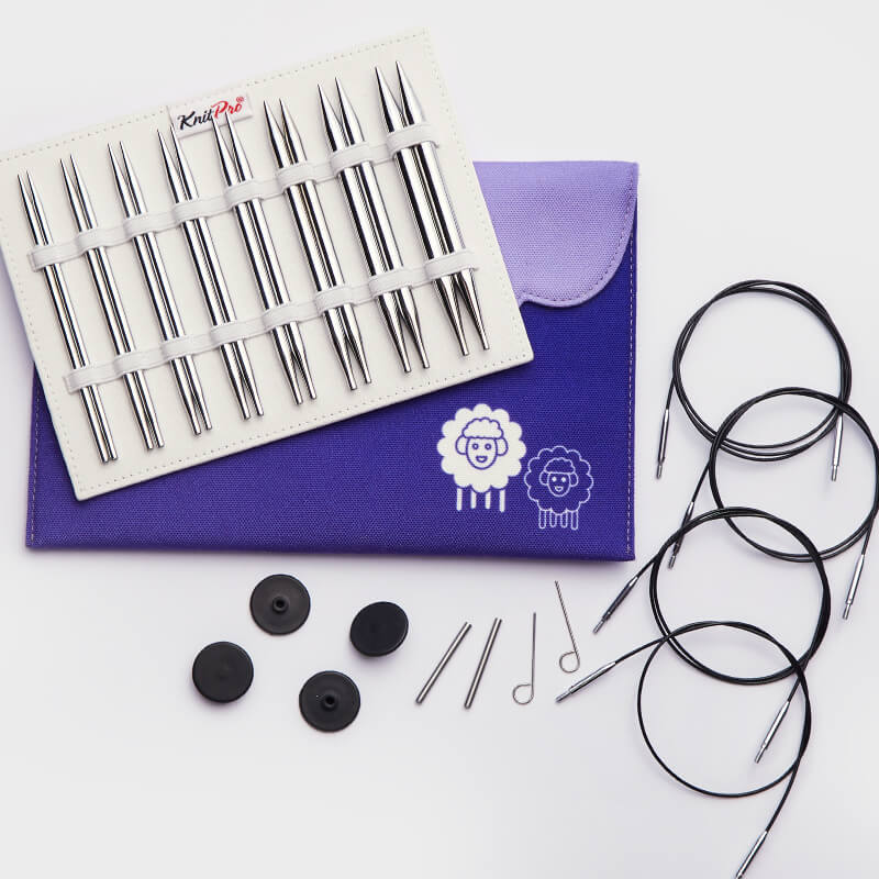 KnitPro | Nova | Interchangeable Knitting Needle Deluxe Set | fabric case | McIntosh