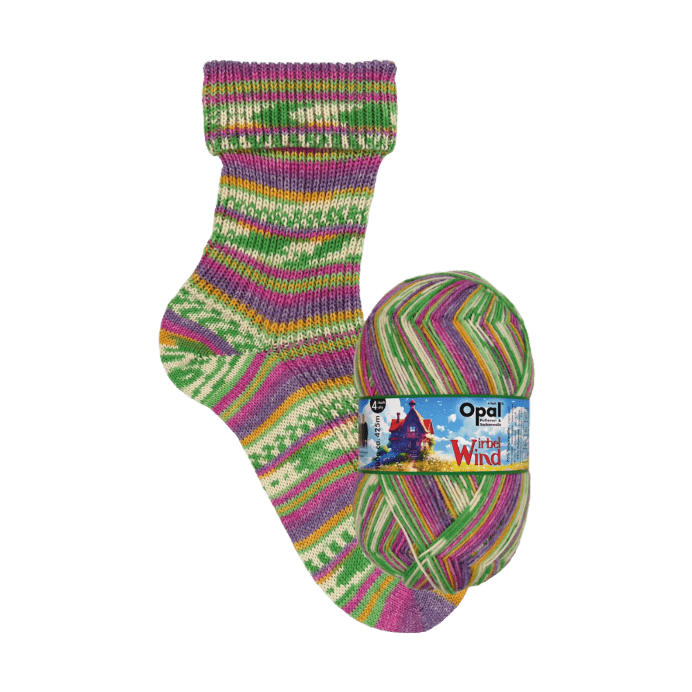 Opal Sock Yarn 11470 - Dancing Leaves (tanzende Blätter) Opal | Sock Wool |  Whirlwind (Wirbelwind) | 4-Ply