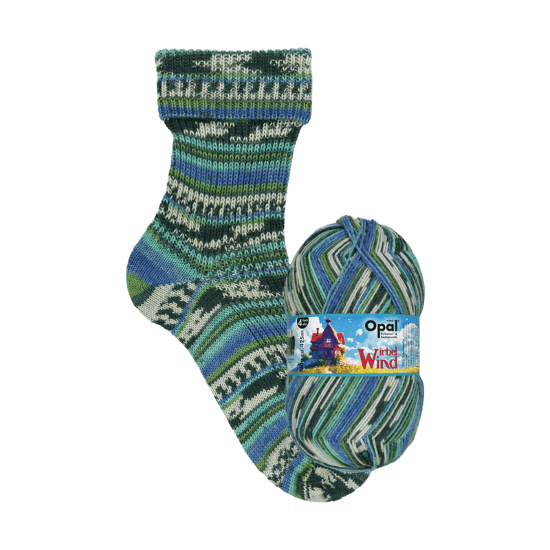 Opal Sock Yarn 11472 - Rain-soaked Grass (regennasses Gras) Opal | Sock Wool |  Whirlwind (Wirbelwind) | 4-Ply