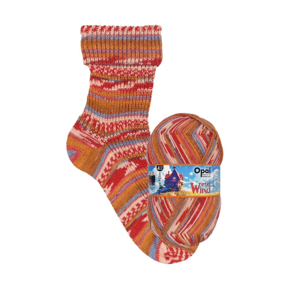 Opal Sock Yarn 11473 - Beautiful Weather Fairy (schöne Wetterfee) Opal | Sock Wool |  Whirlwind (Wirbelwind) | 4-Ply