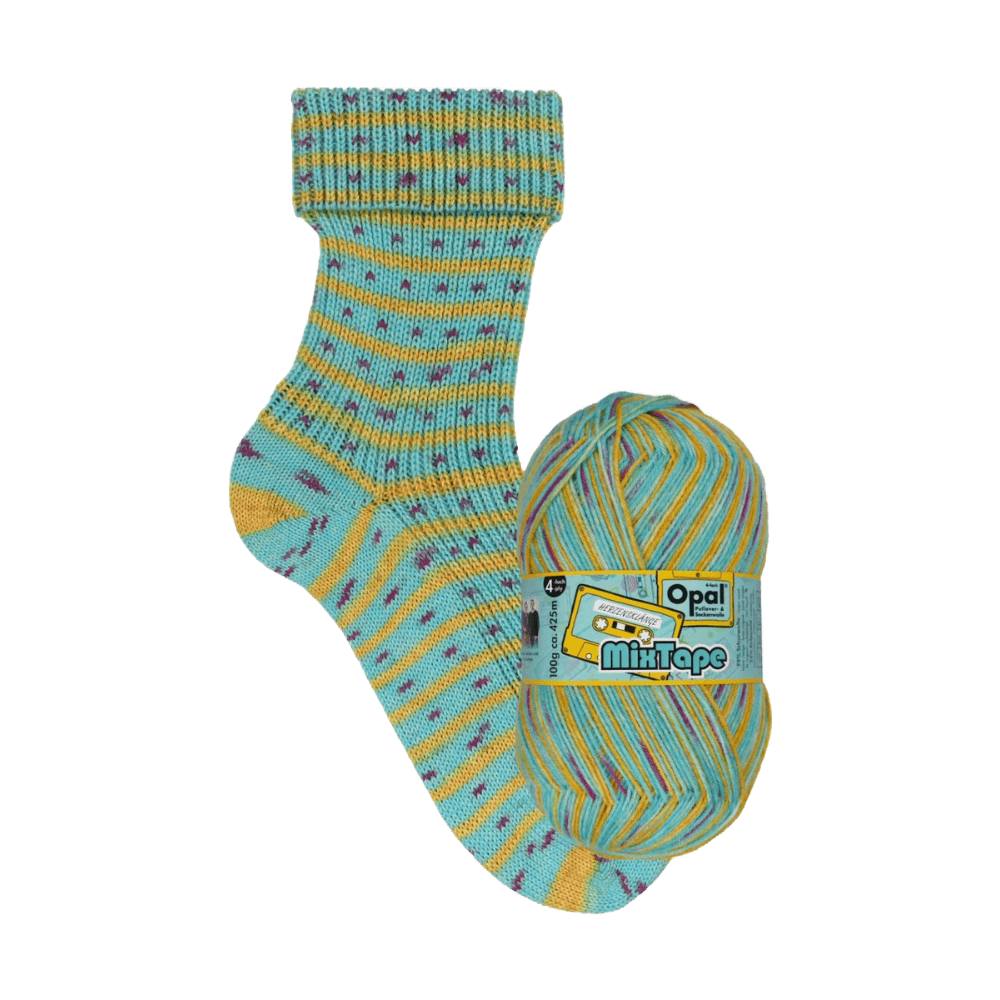 Opal Sock Yarn 11490 - Sing from the Heart (Herzensklänge) Opal | Sock Wool | Mixtape | 4-Ply