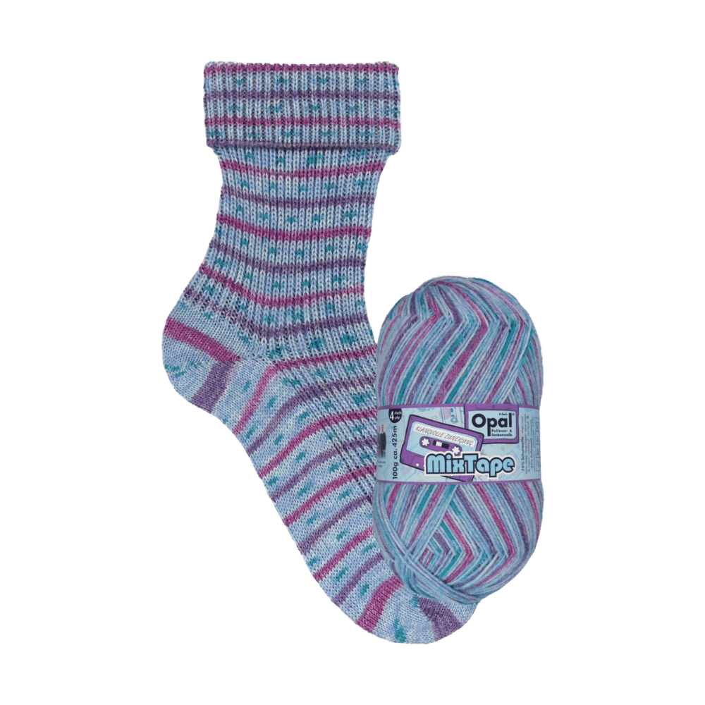 Opal Sock Yarn 11495 - Musical Admiration (Klangvolle Zuneigung) Opal | Sock Wool | Mixtape | 4-Ply