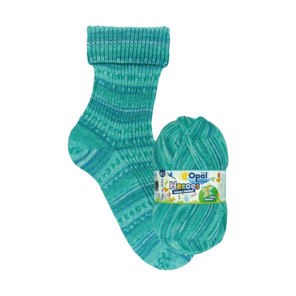 Opal Sock Yarn 11542 - Nina Nektar Opal | Sock Wool | Little Heroes | 4-Ply