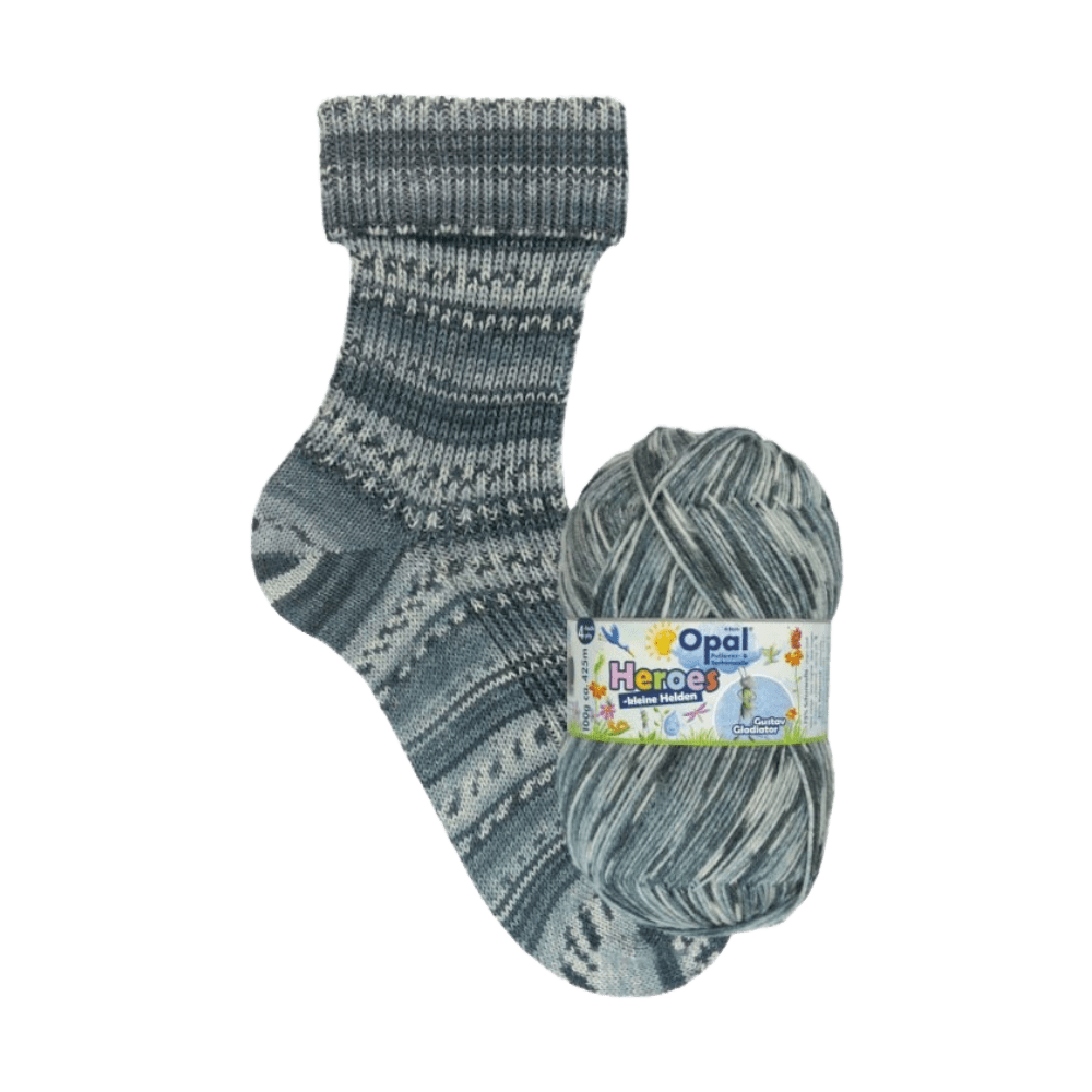 Opal Sock Yarn 11543 - Gustav Gladiator Opal | Sock Wool | Little Heroes | 4-Ply