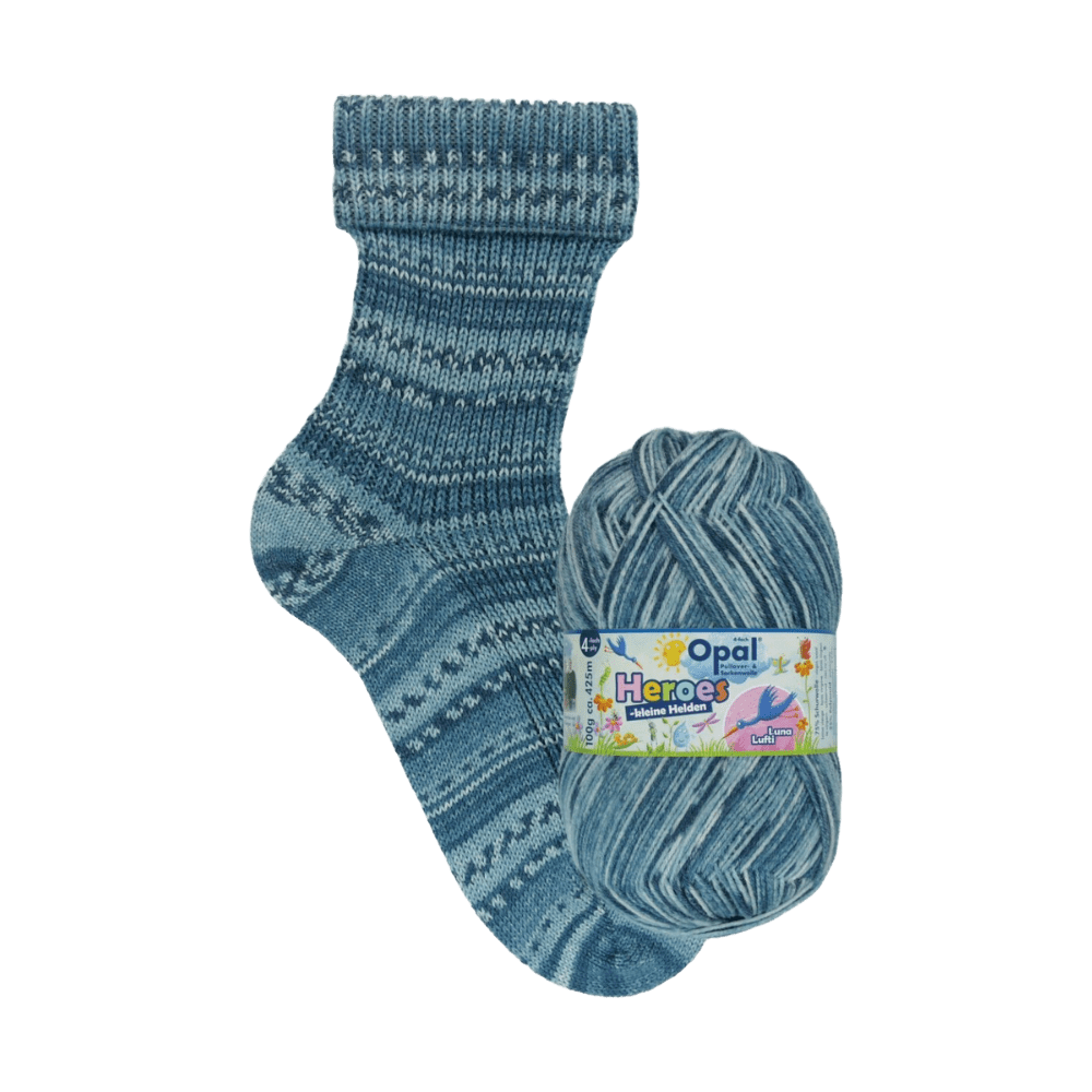 Opal Sock Yarn 11546 - Luna Lufti Opal | Sock Wool | Little Heroes | 4-Ply