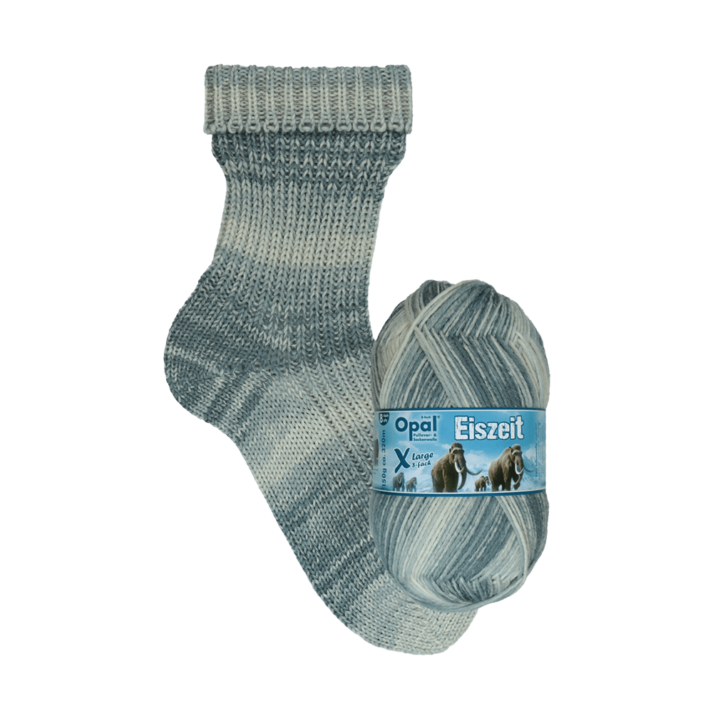 Opal Sock Yarn 11573 Opal | Sock Wool | Opal Eiszeit (Ice Age) | 8-Ply