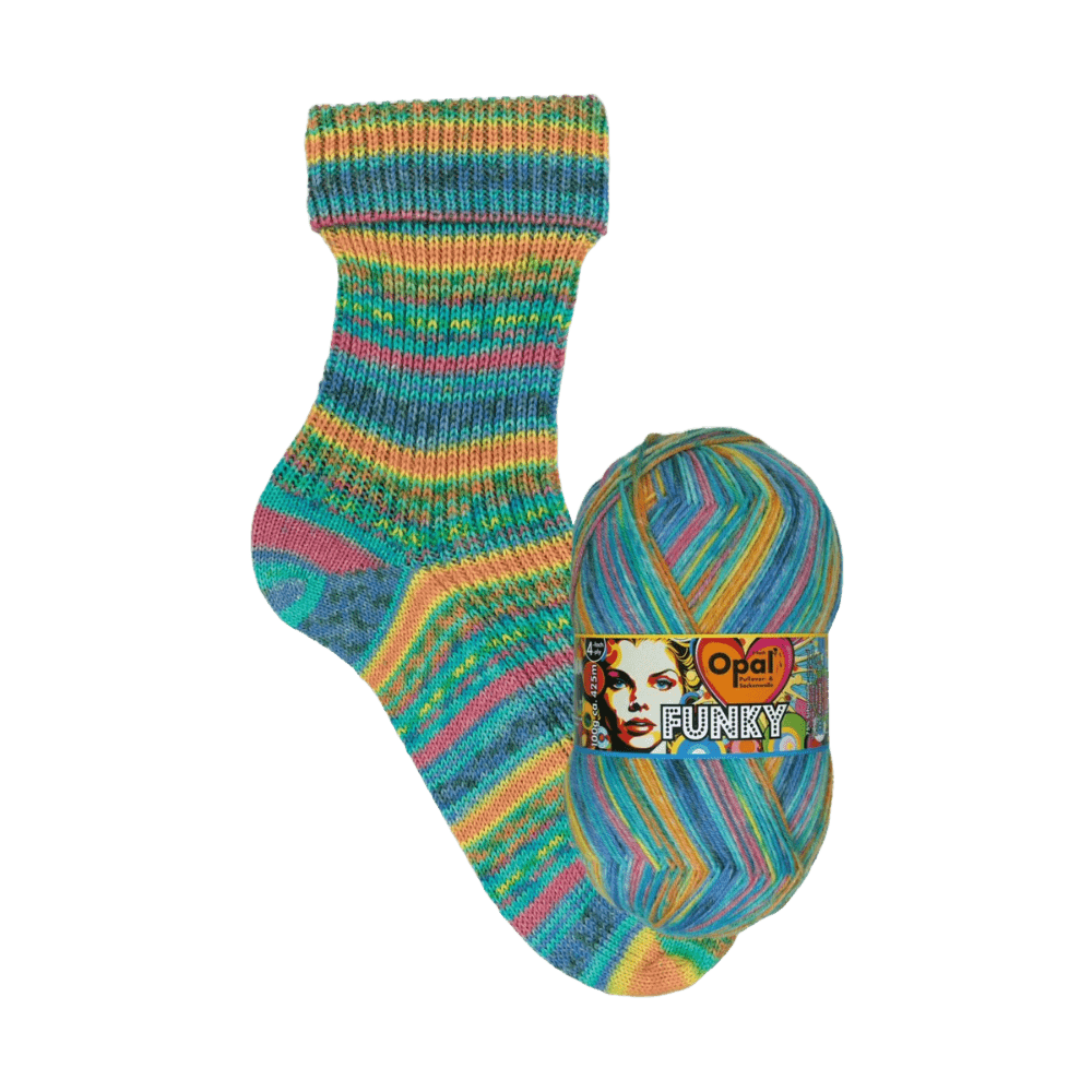 Opal Sock Yarn 11580 - Dancing Fairy Shoes (Tanzende Märchenschuhe) Opal | Sock Wool | Funky | 4-Ply