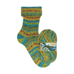 Opal Sock Yarn 11605 - Navigator Opal | Sock Wool | Rainforest 21 | 4-Ply