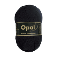 Opal Sock Yarn 2619 - Deep Black Opal | Uni | Sock Wool | Solid Colours | 4-Ply