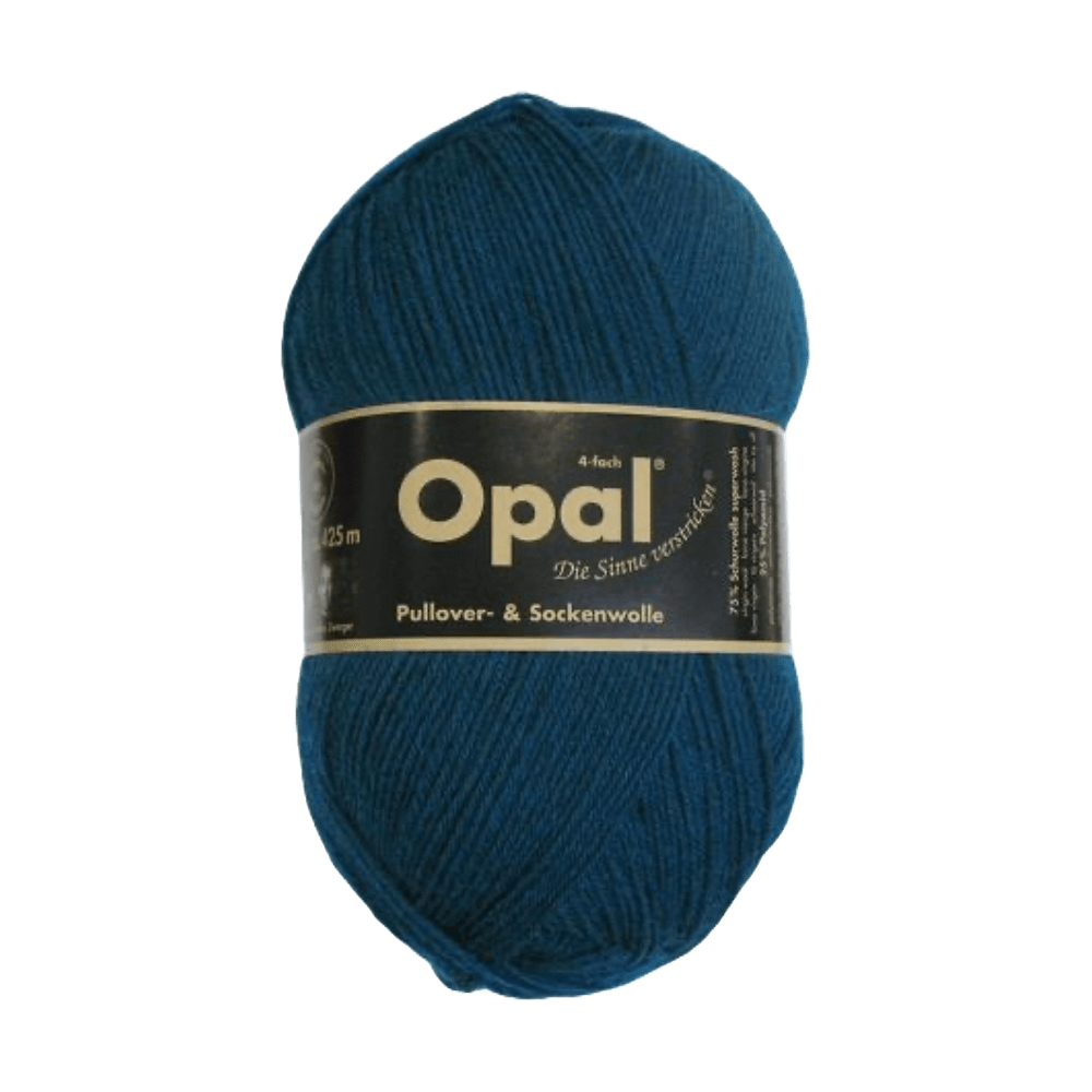 Opal Sock Yarn 5187 - Petroleum Opal | Uni | Sock Wool | Solid Colours | 4-Ply