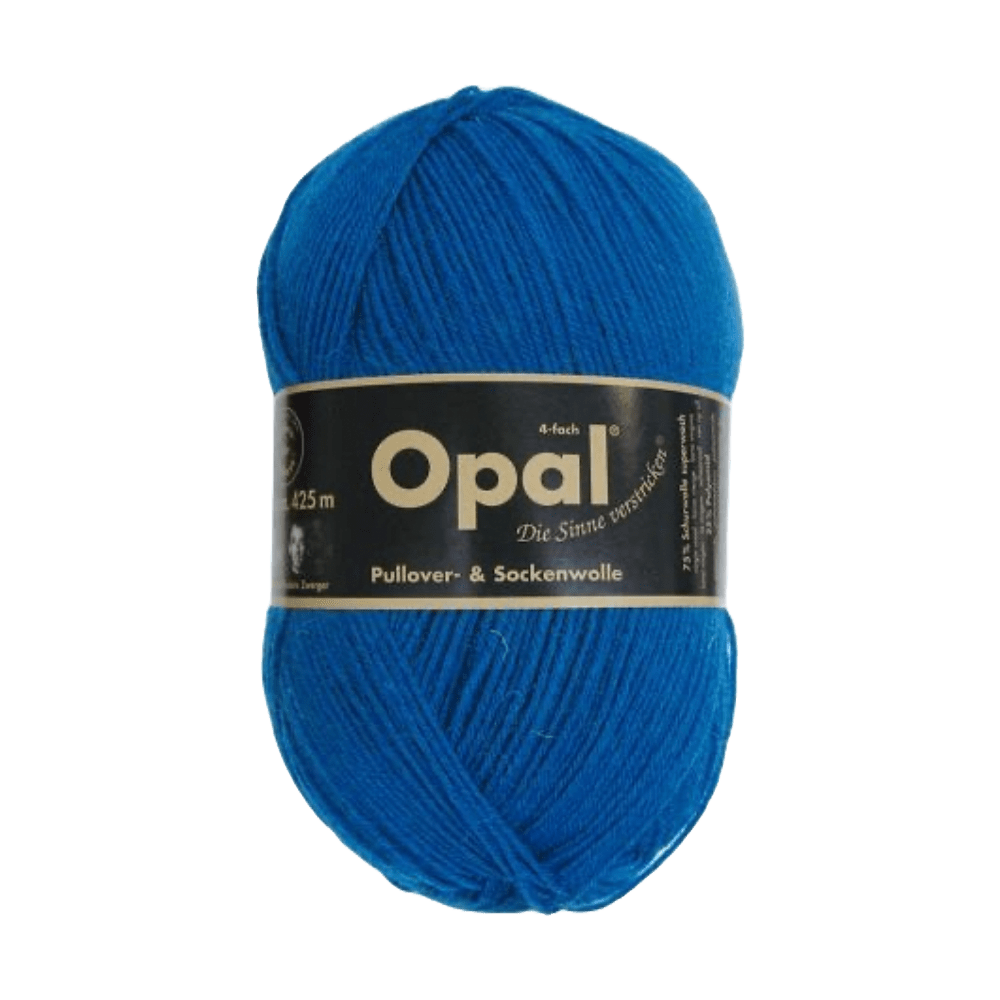 Opal Sock Yarn 5188 - Blue Opal | Uni | Sock Wool | Solid Colours | 4-Ply
