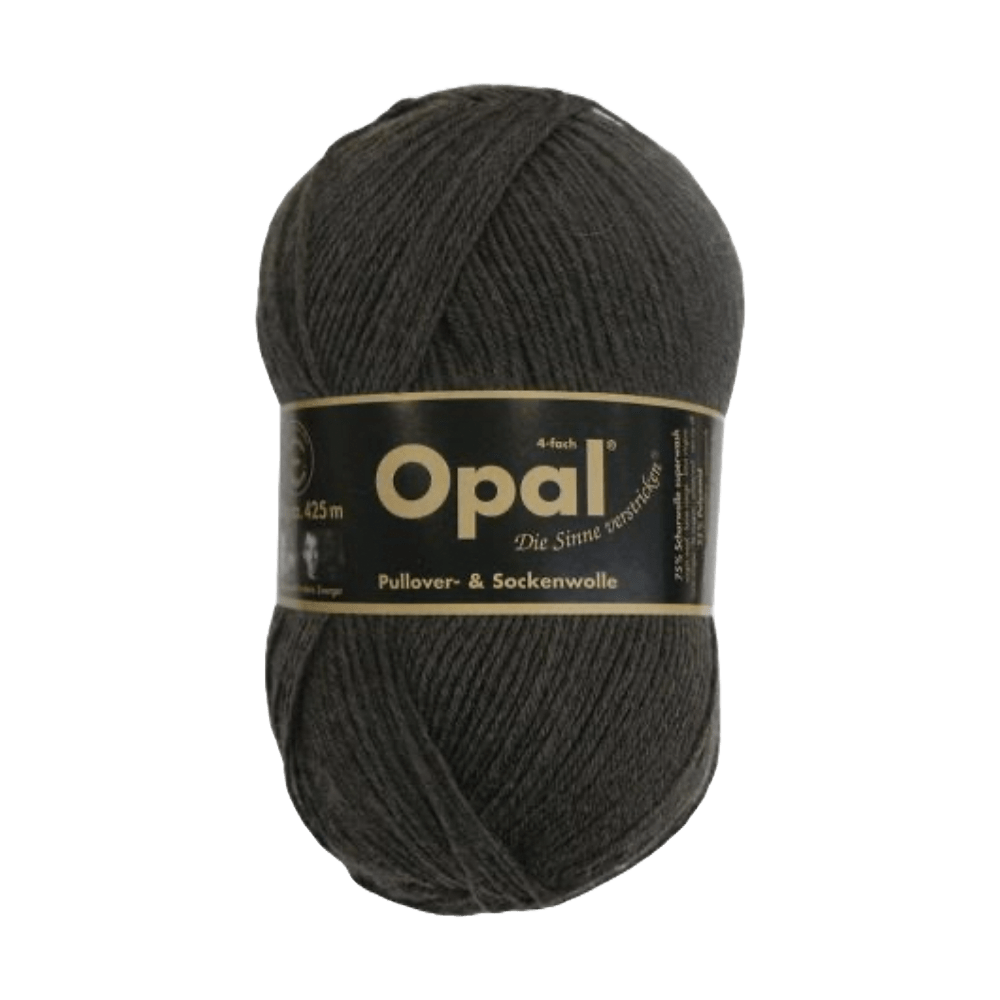 Opal Sock Yarn 5191 - Anthracite Melange Opal | Uni | Sock Wool | Solid Colours | 4-Ply