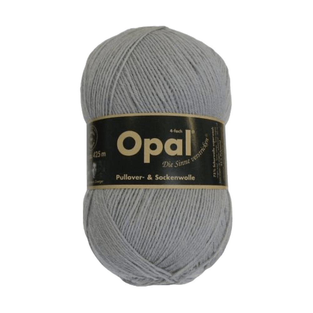 Opal Sock Yarn 5193 - Medium Gray Opal | Uni | Sock Wool | Solid Colours | 4-Ply