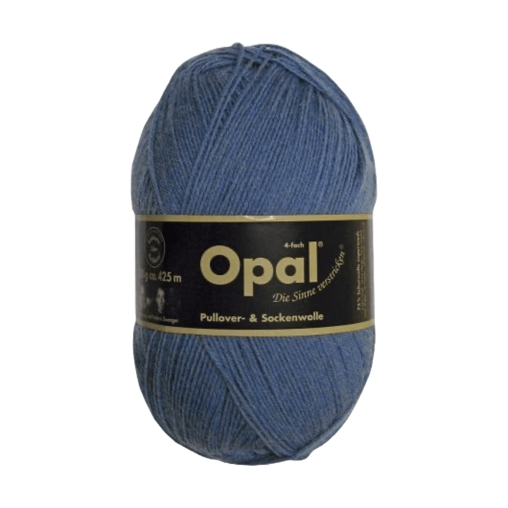 Opal Sock Yarn 5195 - Jeans Blue Opal | Uni | Sock Wool | Solid Colours | 4-Ply