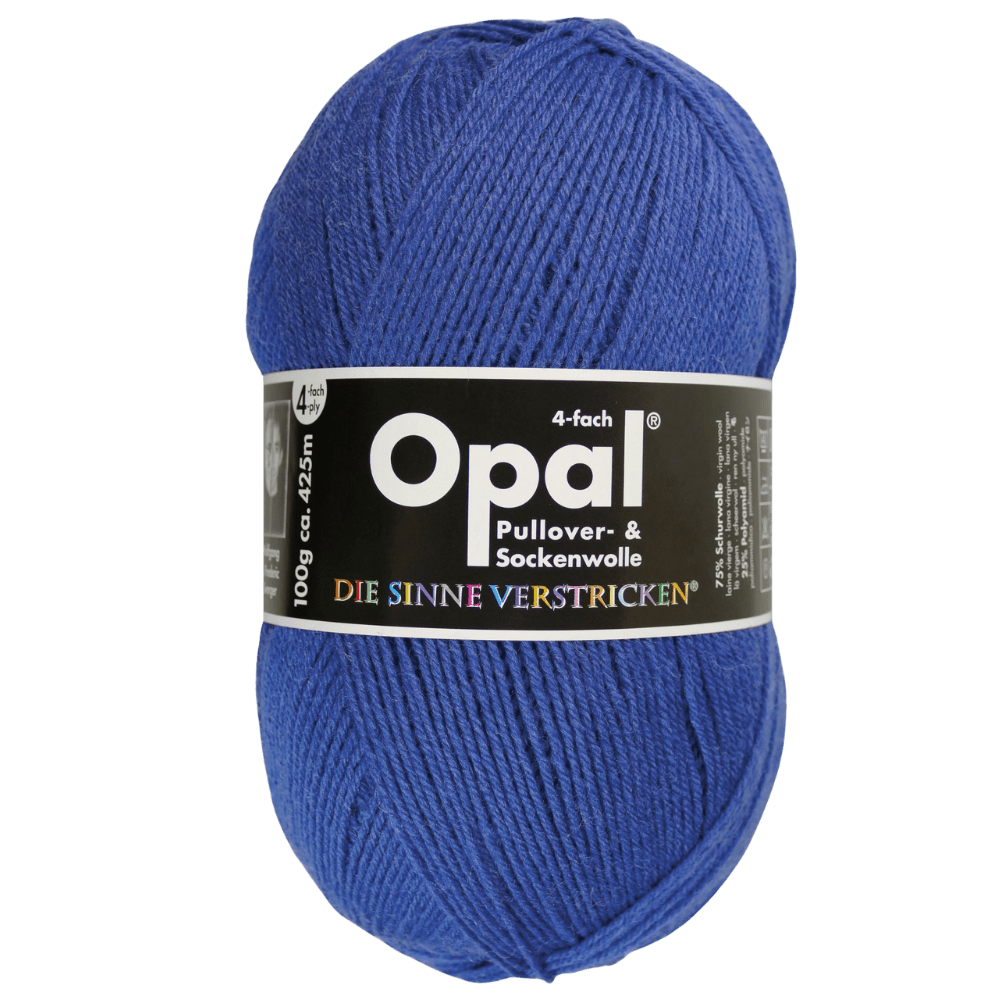 Opal Sock Yarn 9931 - Ocean Opal | Uni | Sock Wool | Solid Colours | 4-Ply