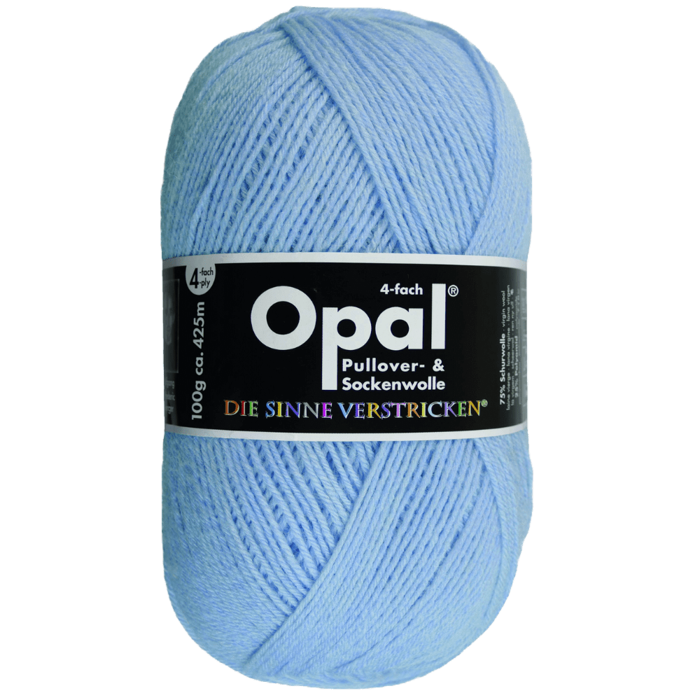 Opal Sock Yarn 9932 - Sky blue Opal | Uni | Sock Wool | Solid Colours | 4-Ply
