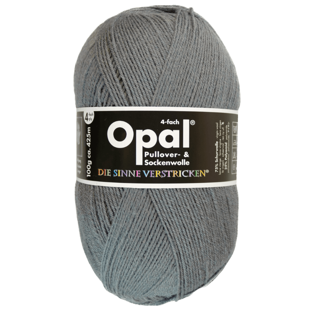 Opal Sock Yarn 9936 - Smoke Opal | Uni | Sock Wool | Solid Colours | 4-Ply