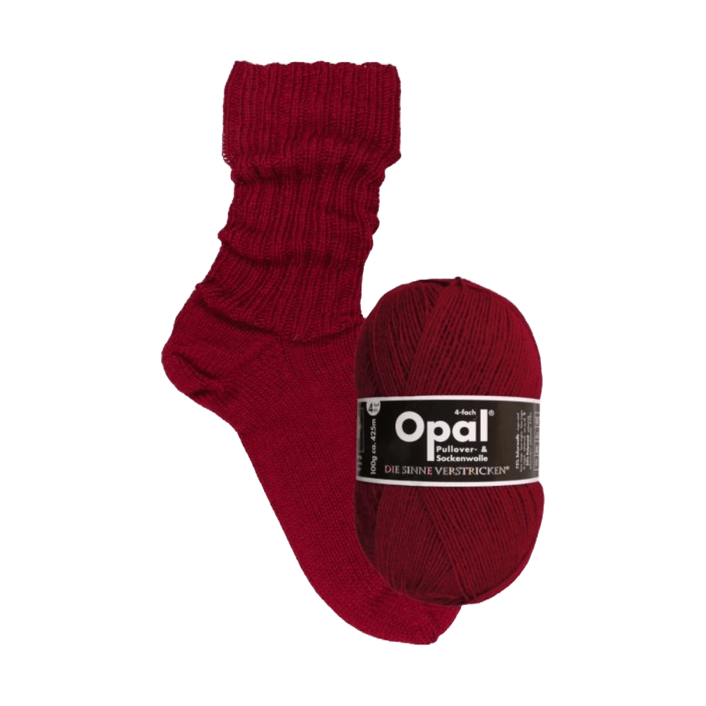 Opal Sock Yarn Opal | Uni | Sock Wool | Solid Colours | 4-Ply