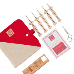 Oxford Rug Company rug punch needle Oxford Rug Company | Oxford Punch Needle | Natural Wood | Set of 5 | Fine