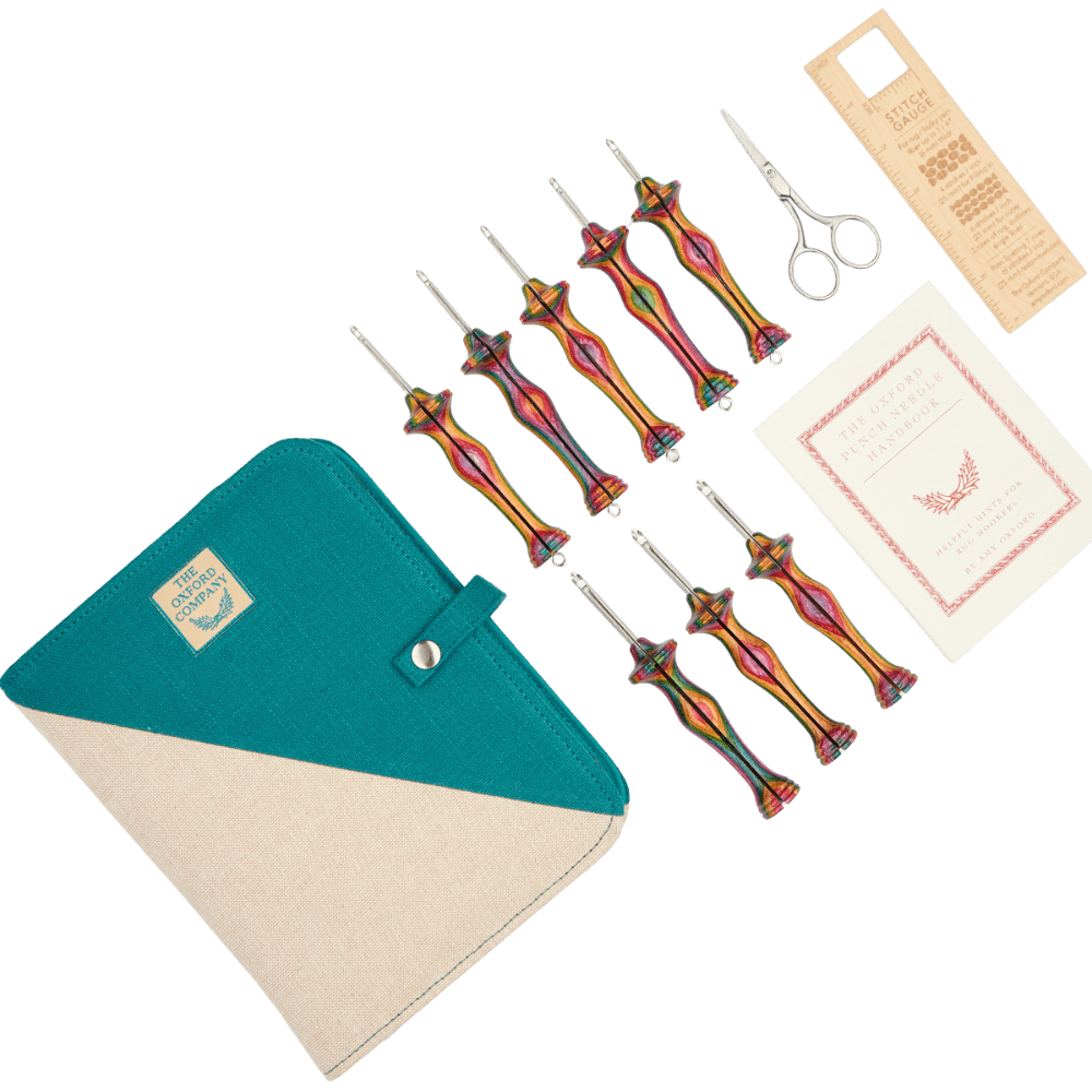 Oxford Rug Company rug punch needle Oxford Rug Company | Oxford Punch Needle | Symfonie Wood | Complete Set of 8