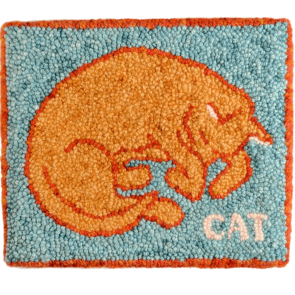 Oxford Rug Company rug punch needle Oxford Rug Company | Punch Needle Kit | Cat