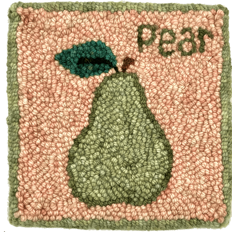 Oxford Rug Company rug punch needle Oxford Rug Company | Punch Needle Kit | Pear (Peach)