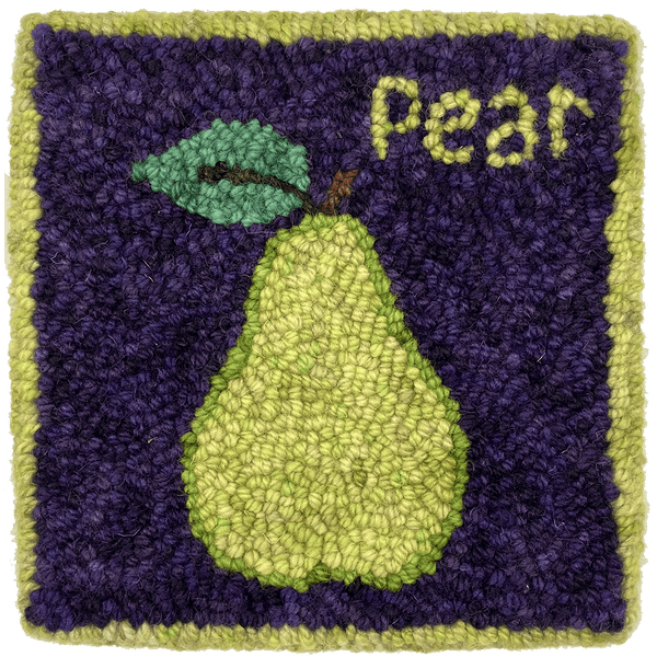 The Oxford Company | Punch Needle Kit | Pear (Purple)