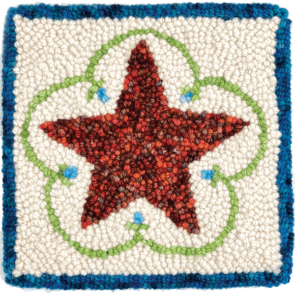 The Oxford Company | Punch Needle Kit | Red Star