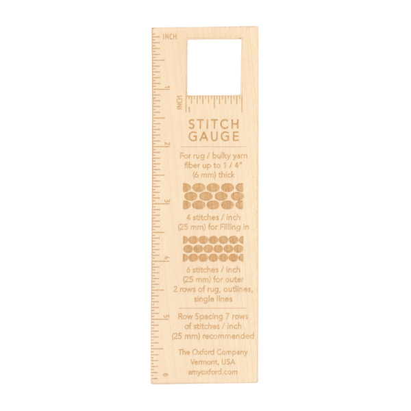 The Oxford Company | Stitch Gauge | Wood