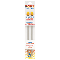 Pony Knitting Needles 4.00mm Pony | Children's Knitting Needles | Aluminium | 18cm