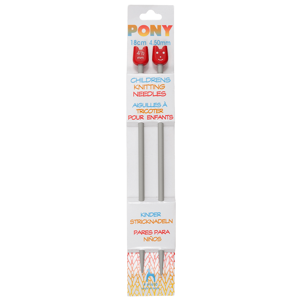 Pony Knitting Needles 4.50mm Pony | Children's Knitting Needles | Aluminium | 18cm