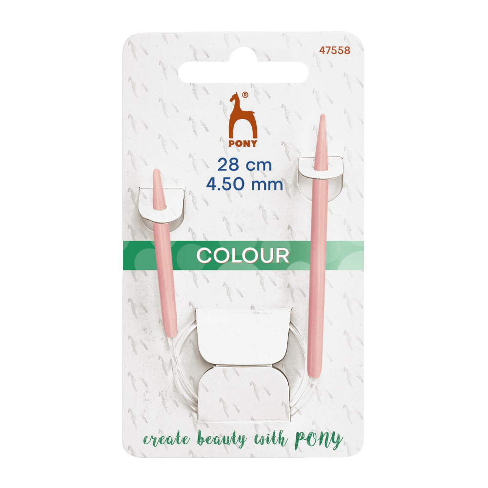 Pony Knitting Needles Pony | Children's Knitting Needles | Fixed Circular | 28cm | 4.5mm