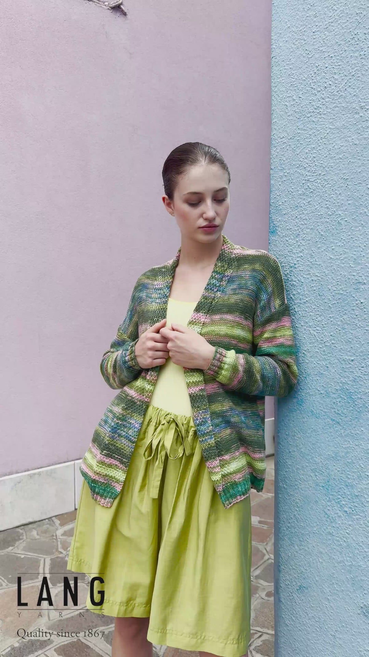 OSLA Cardigan Pattern Kit in ETERNITY by LANGYARNS | Punto 91-008