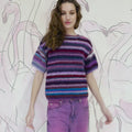 HEDDA Short-Sleeved Sweater Pattern Kit in CLOUD by LANGYARNS | Punto 73-005