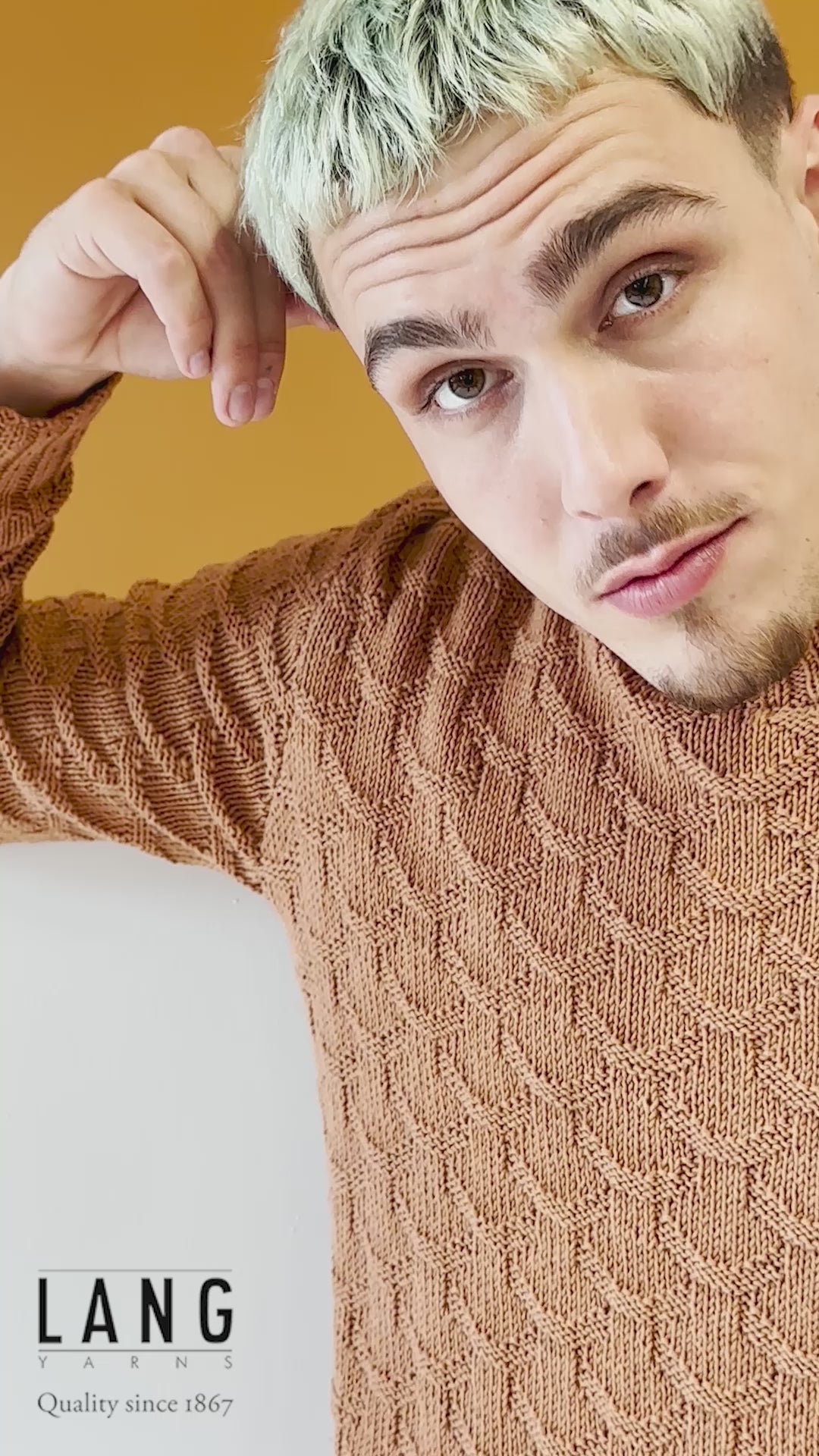 ADRIAN Men's Sweater Pattern Kit in OCEANIA by LANGYARNS | Fatto a Mano 280-034