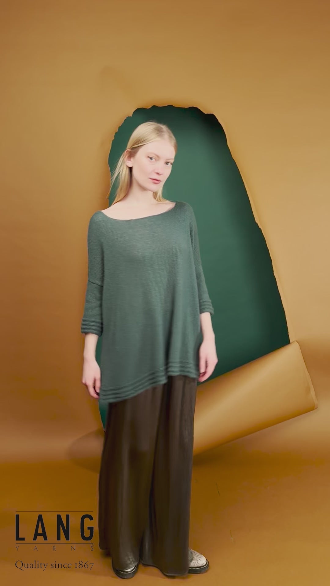 NISA Sweater Pattern Kit in CASHMERE DREAMS by LANGYARNS | Fatto a Mano 286-027