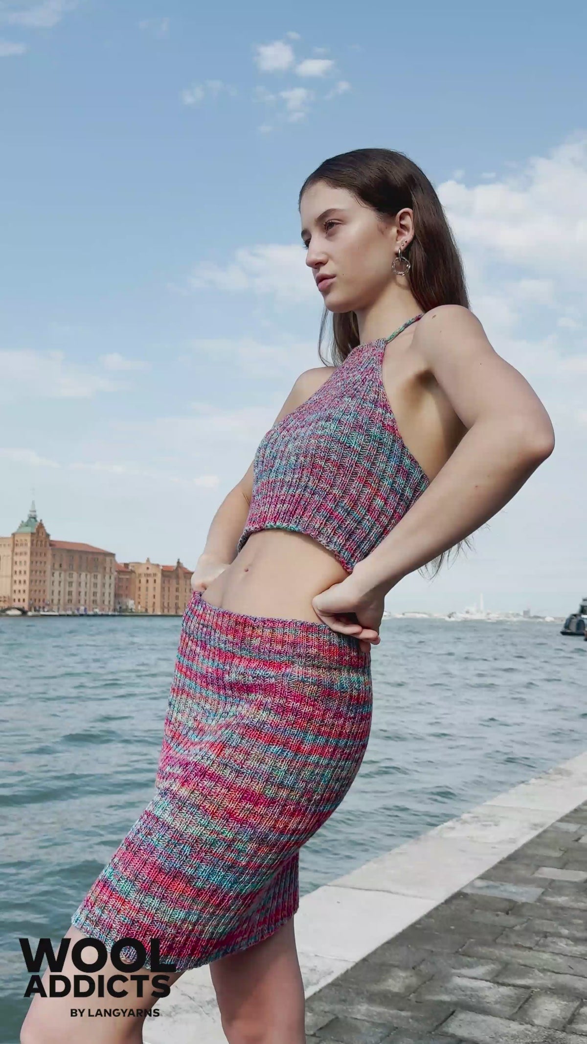 SONG-OF-THE-SEA Skirt Pattern Kit in FOOTPRINTS by WOOLADDICTS | WOOLADDICTS #16-021