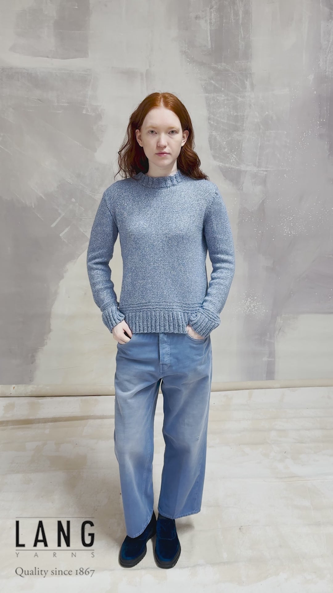 XERINA Sweater Pattern Kit in LUMA by LANGYARNS | Fatto a Mano 290-072