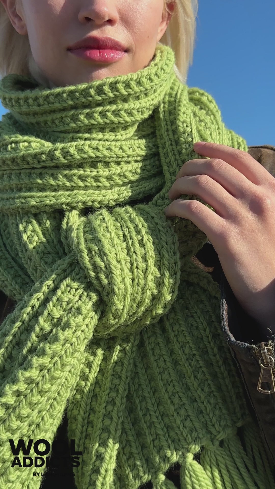 BOTANICAL-BOOST Scarf Pattern Kit in GLORY by WOOLADDICTS | WOOLADDICTS #13-003
