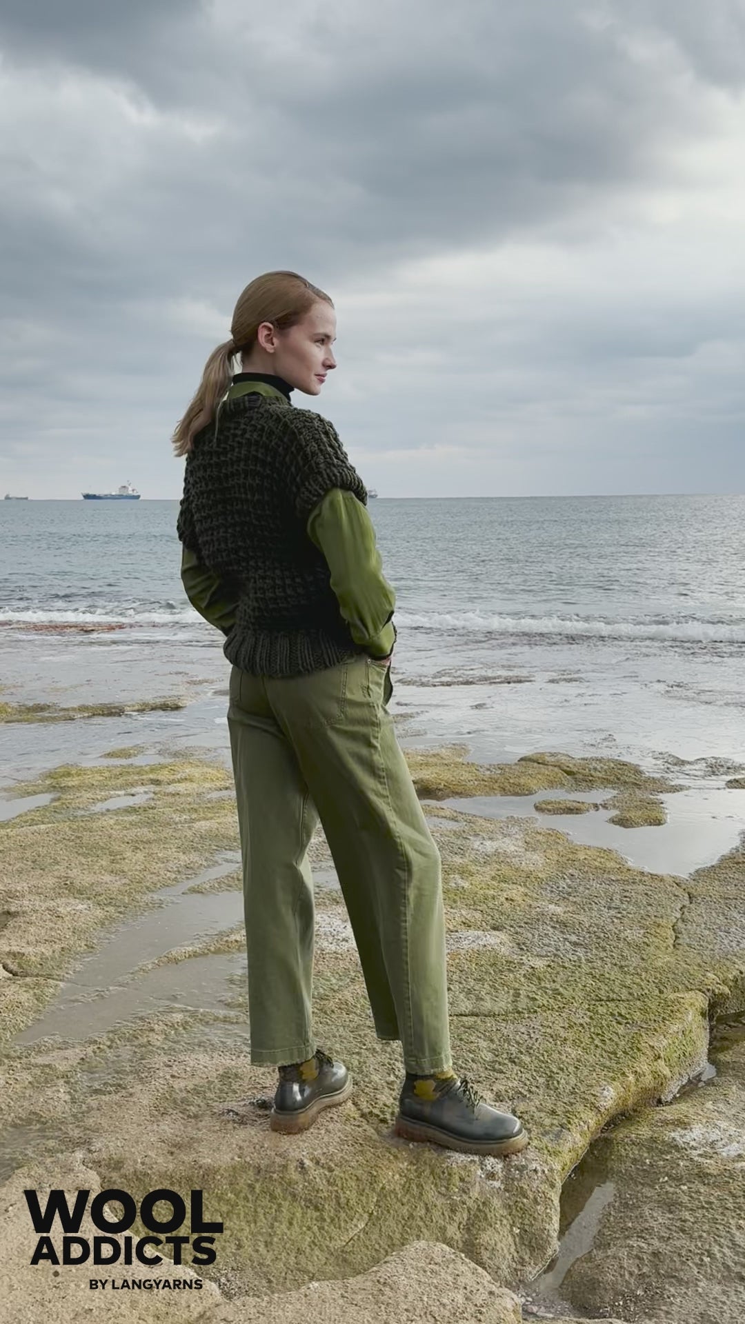 AT-CROSSROADS Slipover Pattern Kit in FIRE by WOOLADDICTS | WOOLADDICTS #15-039