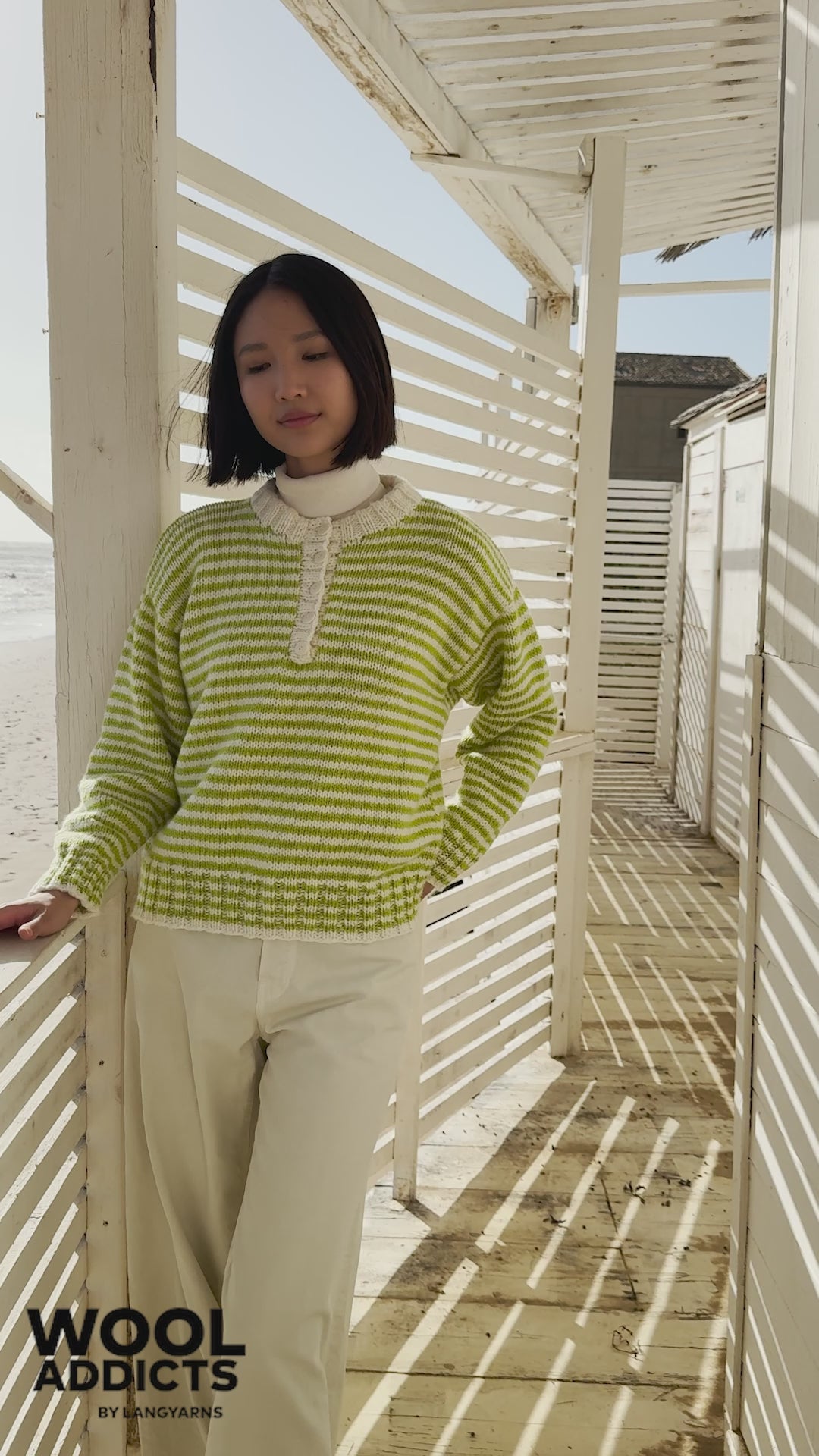 SEA-AIR Sweater Pattern Kit in MEMORY by WOOLADDICTS | WOOLADDICTS #17-021